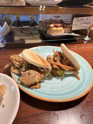 Bao buns  at Crock and cock in Bilbao