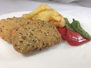 San jacobos veganos at Crock and cock in Bilbao