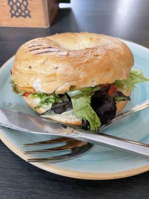 Bagel  at Crock and cock in Bilbao