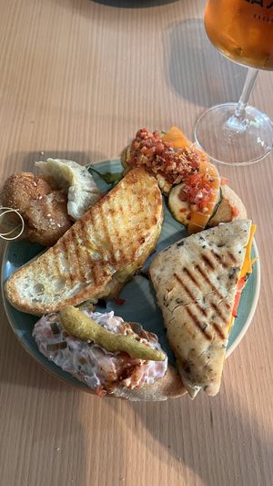 Vegan pintxos  at Crock and cock in Bilbao
