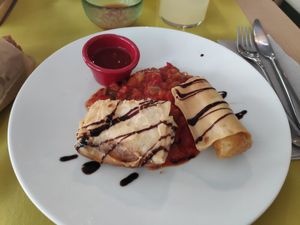 Puff pastries at Crock and cock in Bilbao