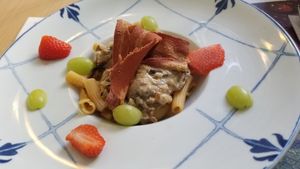 Pasta con no bacon at Crock and cock in Bilbao