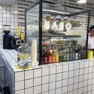 Salad fridge desserts  at Orang+utan - Sichovykh Striltsiv St in Kyiv