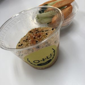 Hummus pot at Orang+utan - Sichovykh Striltsiv St in Kyiv