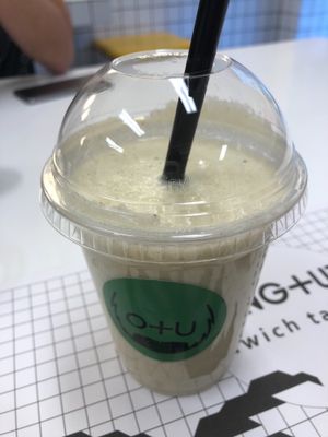 Coconut and hemp smoothie  at Orang+utan - Sichovykh Striltsiv St in Kyiv