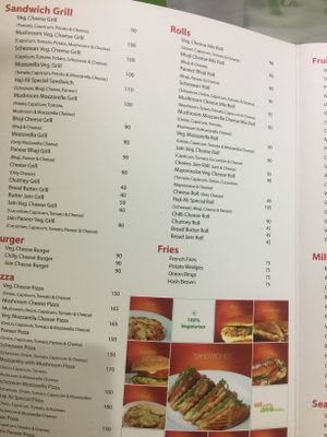 Menu at Taste of Mumbai Haji Ali  in Bangkok