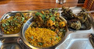 Sunday buffet vegan options  at Rajput Indian Cuisine in Suffolk