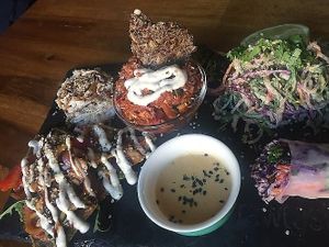 Yummy main course at Rawtastic in Berlin