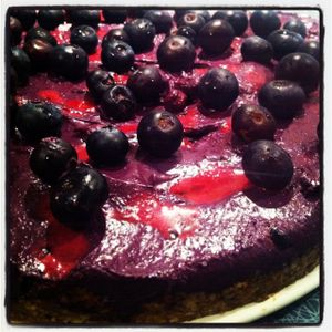 Acai Cheescake at Rawtastic in Berlin