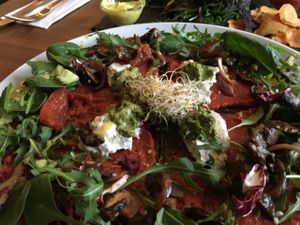 pizza at Rawtastic in Berlin