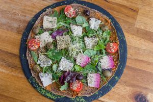 Pizza Quattro Formaggio at Rawtastic in Berlin