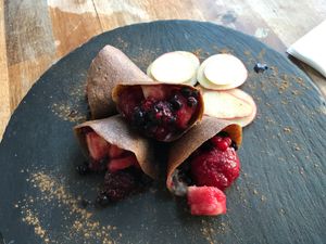 Crepes at Rawtastic in Berlin