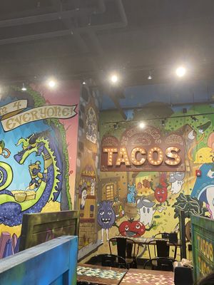 Decor! Super cool inside  at Condado Tacos - N High St in Columbus