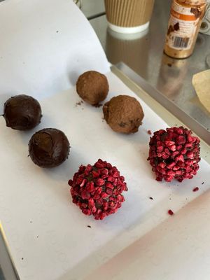 Truffles - vegan   at Cocoa Amore in Leicester