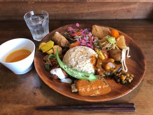 💜 at Veggie Syokudo Funadeya in Fukuoka