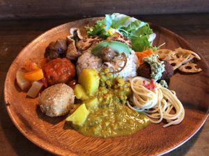 💜 at Veggie Syokudo Funadeya in Fukuoka