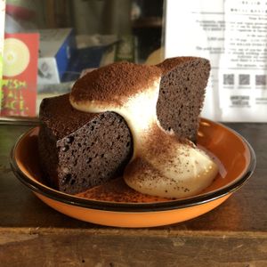 Choco cake! at Veggie Syokudo Funadeya in Fukuoka