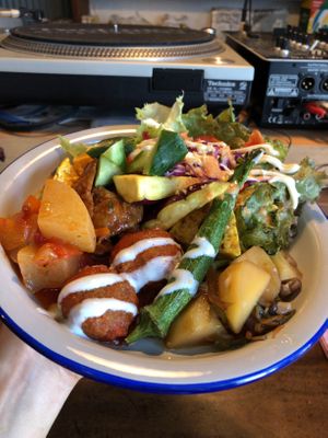 💜 at Veggie Syokudo Funadeya in Fukuoka