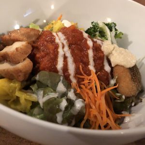 Buddha bowl  at Veggie Syokudo Funadeya in Fukuoka