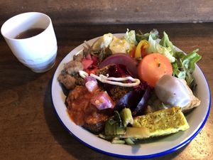 💜 at Veggie Syokudo Funadeya in Fukuoka