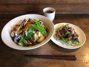 💜 at Veggie Syokudo Funadeya in Fukuoka