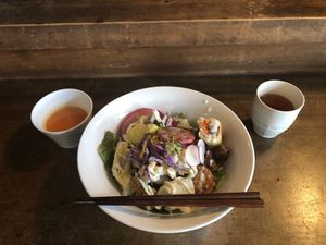 💜 at Veggie Syokudo Funadeya in Fukuoka