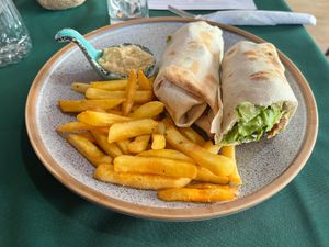Falafel wrap at Food House in Mostar