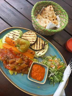 Grilled veggie platter at Food House in Mostar