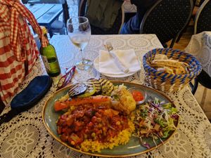 Grilled vegetables (and a vegetable stew, really good) at Food House in Mostar