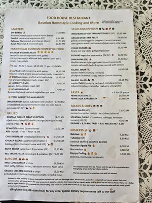  at Food House in Mostar