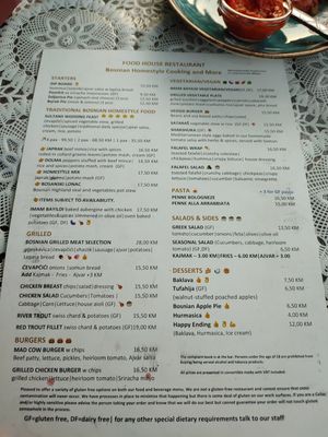  at Food House in Mostar