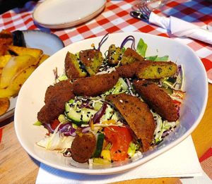 Falafel salad at Food House in Mostar
