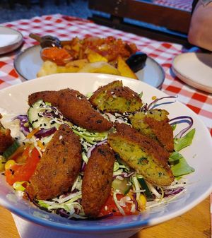 Falafel salad at Food House in Mostar