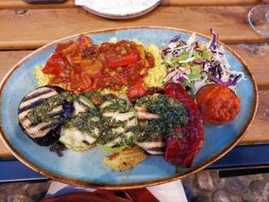 Vegan platter at Food House in Mostar