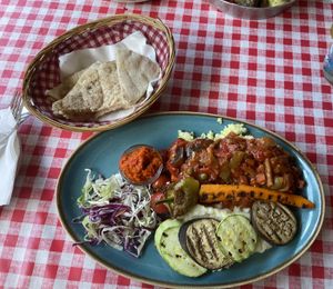 Vegan platter  at Food House in Mostar
