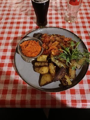 Imam bayildi vegan dish at Food House in Mostar