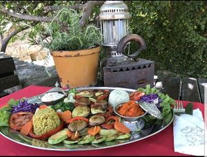 Vegetarian platter at Food House in Mostar