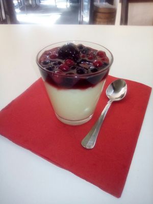 Muhallebi milk pudding at Food House in Mostar