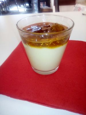 Fig muhallebi milk pudding at Food House in Mostar