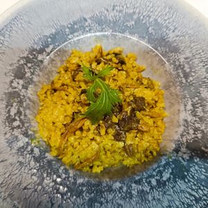 arroz con setas  at Casa Alongos in Melide