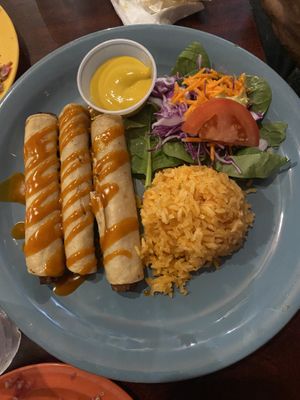 Crispy Dog Flautas at Viva Vegeria in San Antonio