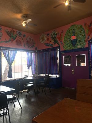 Very cool inside the restaurant   at Viva Vegeria in San Antonio
