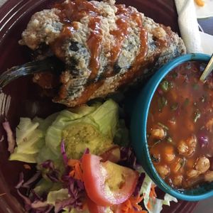 Chile relleno aka heaven  at Viva Vegeria in San Antonio