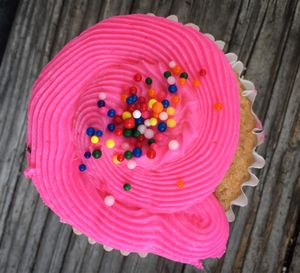 Vegan Cupcake at Viva Vegeria in San Antonio