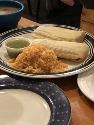 Tamales at Viva Vegeria in San Antonio