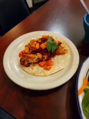 BBQ Cauliflower Taco at Viva Vegeria in San Antonio