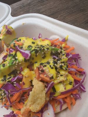 Tuna taco at Leahi Health - Kaimuki in Honolulu