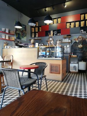 Inside at Cafe MU in Istanbul