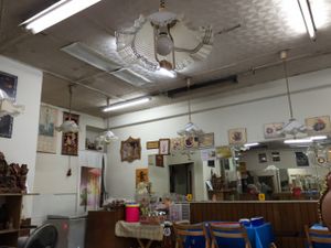 Inside the restaurant at Vegie House in Bangkok