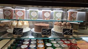 Selection of desserts at Mirch Masala in Leicester